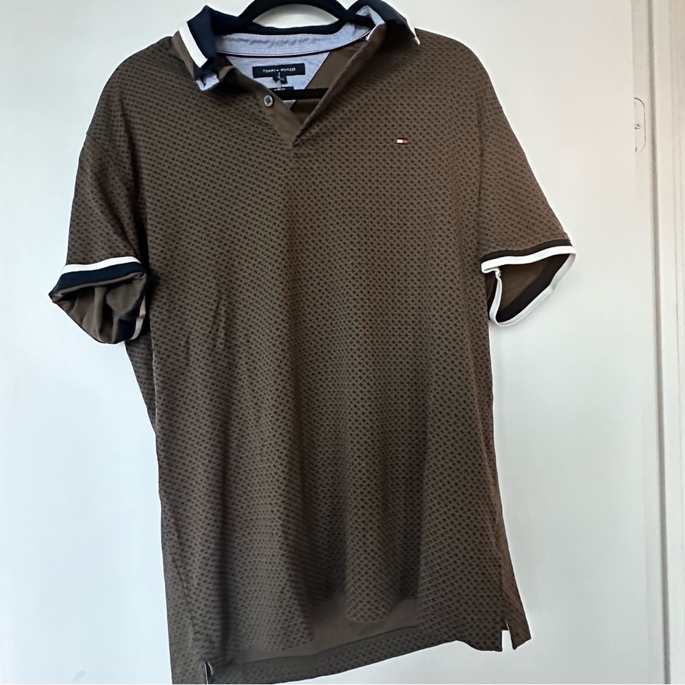 Tommy Hilfiger Men's Brown Polo Shirt